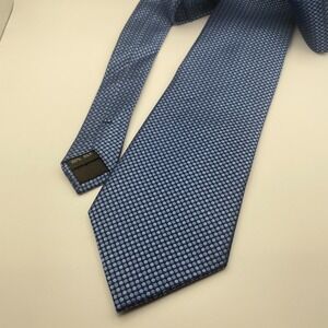 Zianetti Italian Silk Collection Men's Blue Micro Dot Necktie